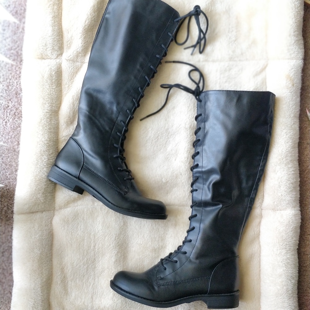 Forever 21 Tall Moto Boots